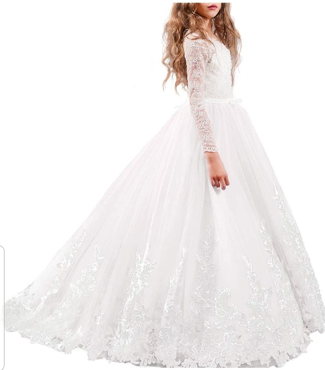 Flower girl Wedding Dress ivory