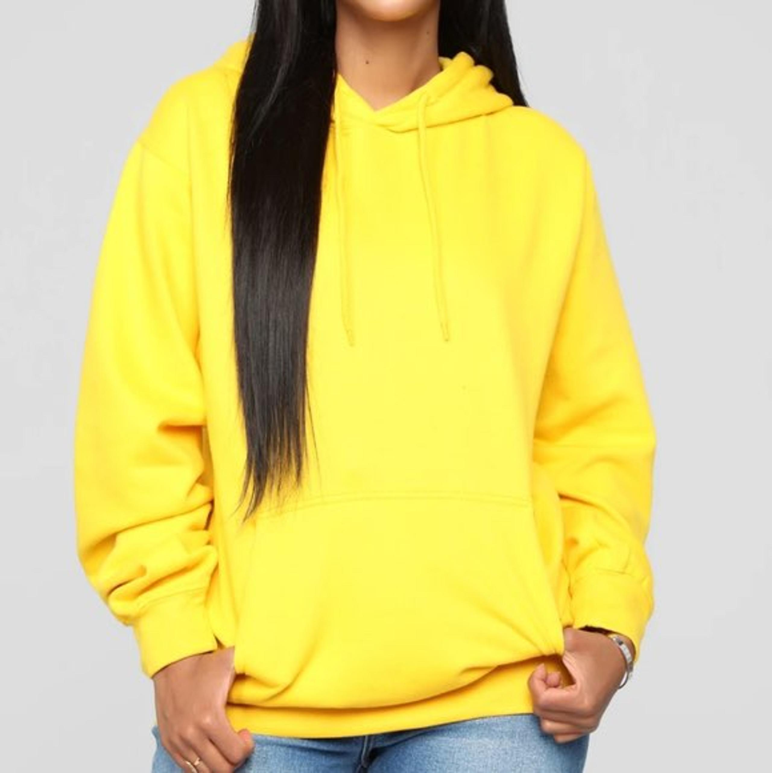 Yellow Oversized Hoodie