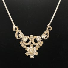 Vintage Rhinestone Statement Necklace
