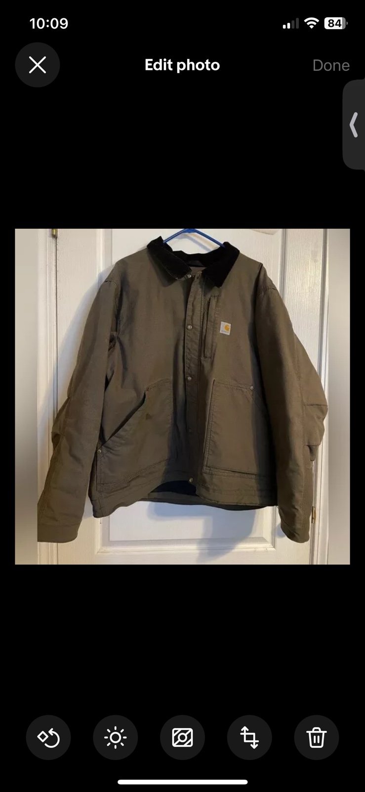 Carhartt Detroit Duck Jacket Size 2XL Brown Barn Coat 0J3372-M Work Hunting