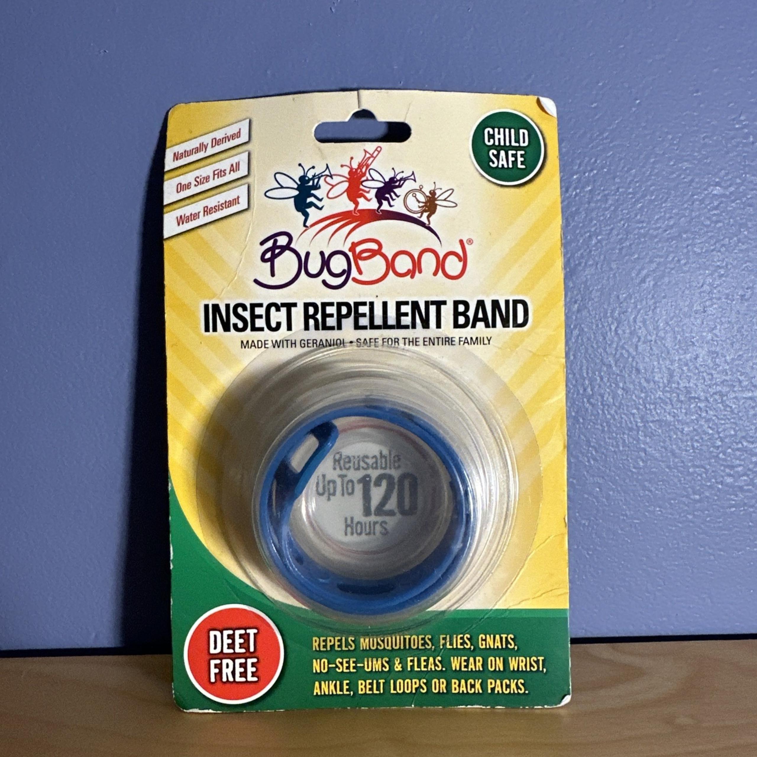 Insect Repelling Wristband Deet Free Water Resistant Reusable OS New - Bug Band