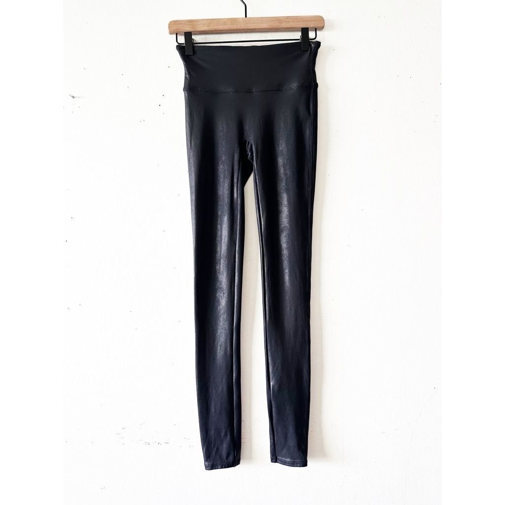 Spanx Faux Leather Leggings Women's Black
