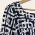 Lilly Pulitzer Navy Blue White Long Sleeve Silk Bamboo Sheath Dress Size 8