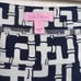 Lilly Pulitzer Navy Blue White Long Sleeve Silk Bamboo Sheath Dress Size 8