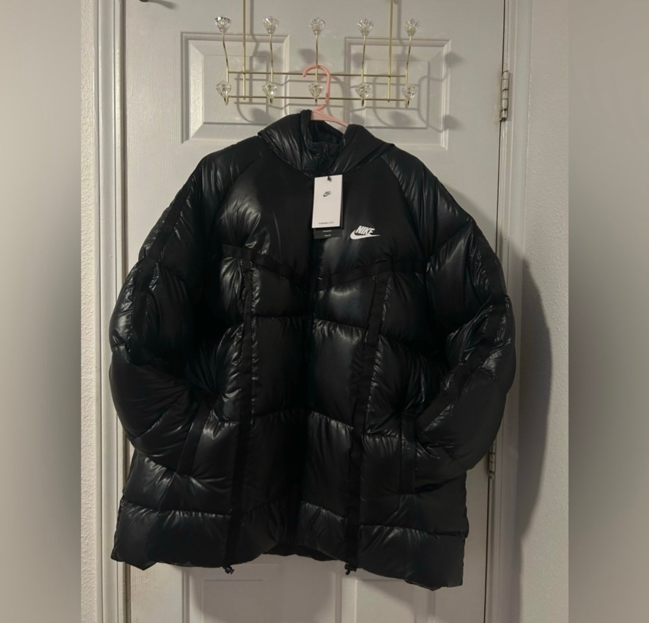 black nike puffer