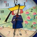 New Old Stock 1999 Madeleine Decorative Wall Clock Top Children's