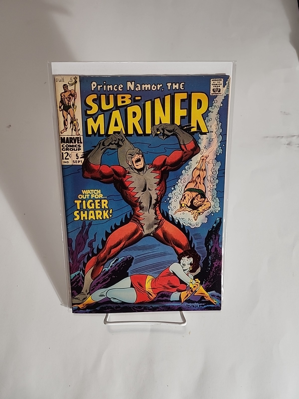 Sub-Mariner #5 ~ (Marvel Comics 1968) ~ 1st App & Origin Of Tiger Shark!