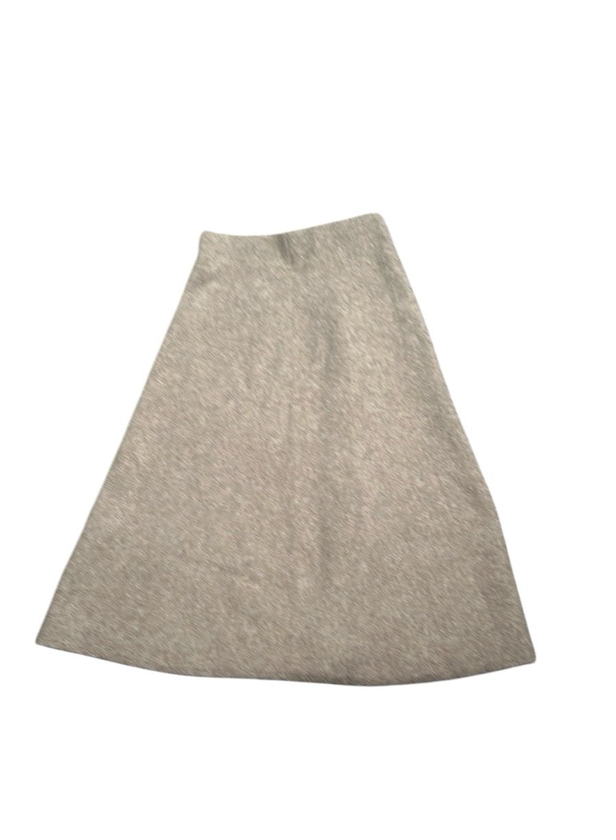 Uniqlo beige knit midi skirt size XS