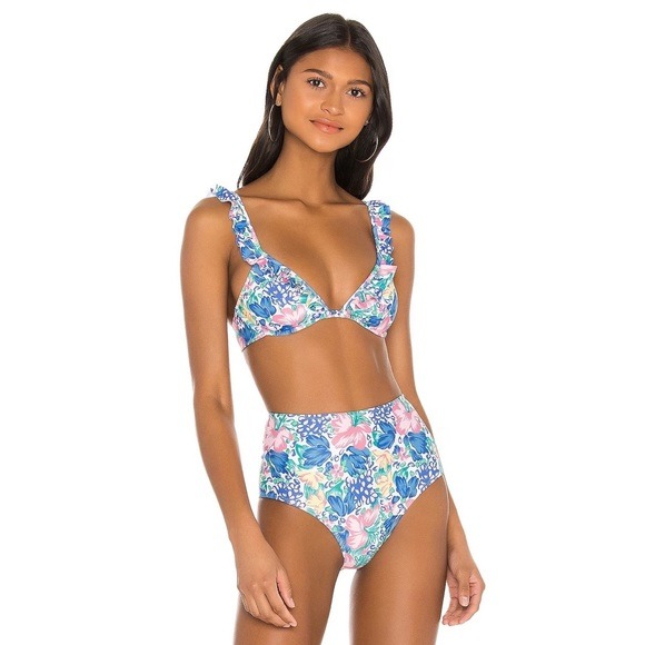 Faithfull The Brand / Revolve Chaumont Bikini Set in Jemima Floral Size M 180