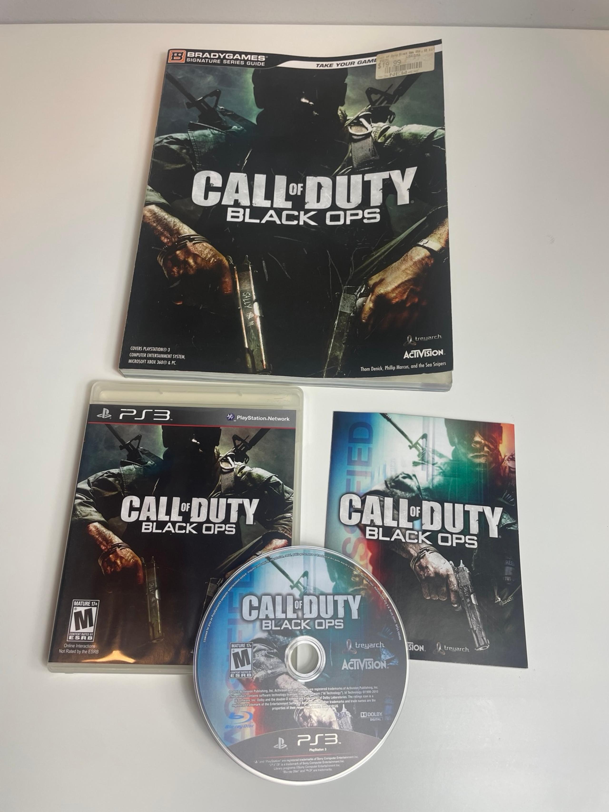 Call of Duty Black Ops PS3 PlayStation 3 CIB Mint w Strategy Guide