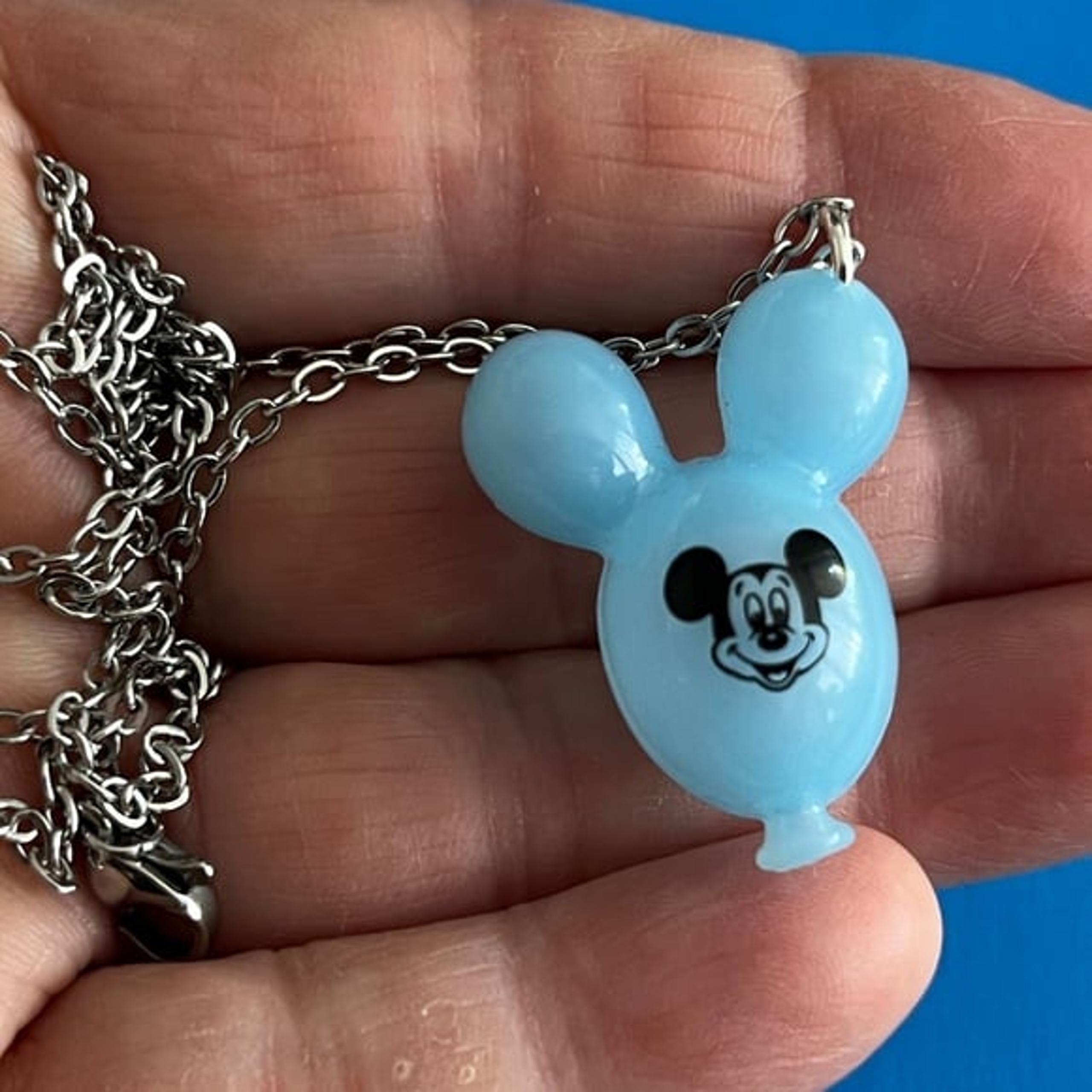DISNEY PARKS DISNEY Mickey Mouse Balloon Charm NECKLACE - BLUE