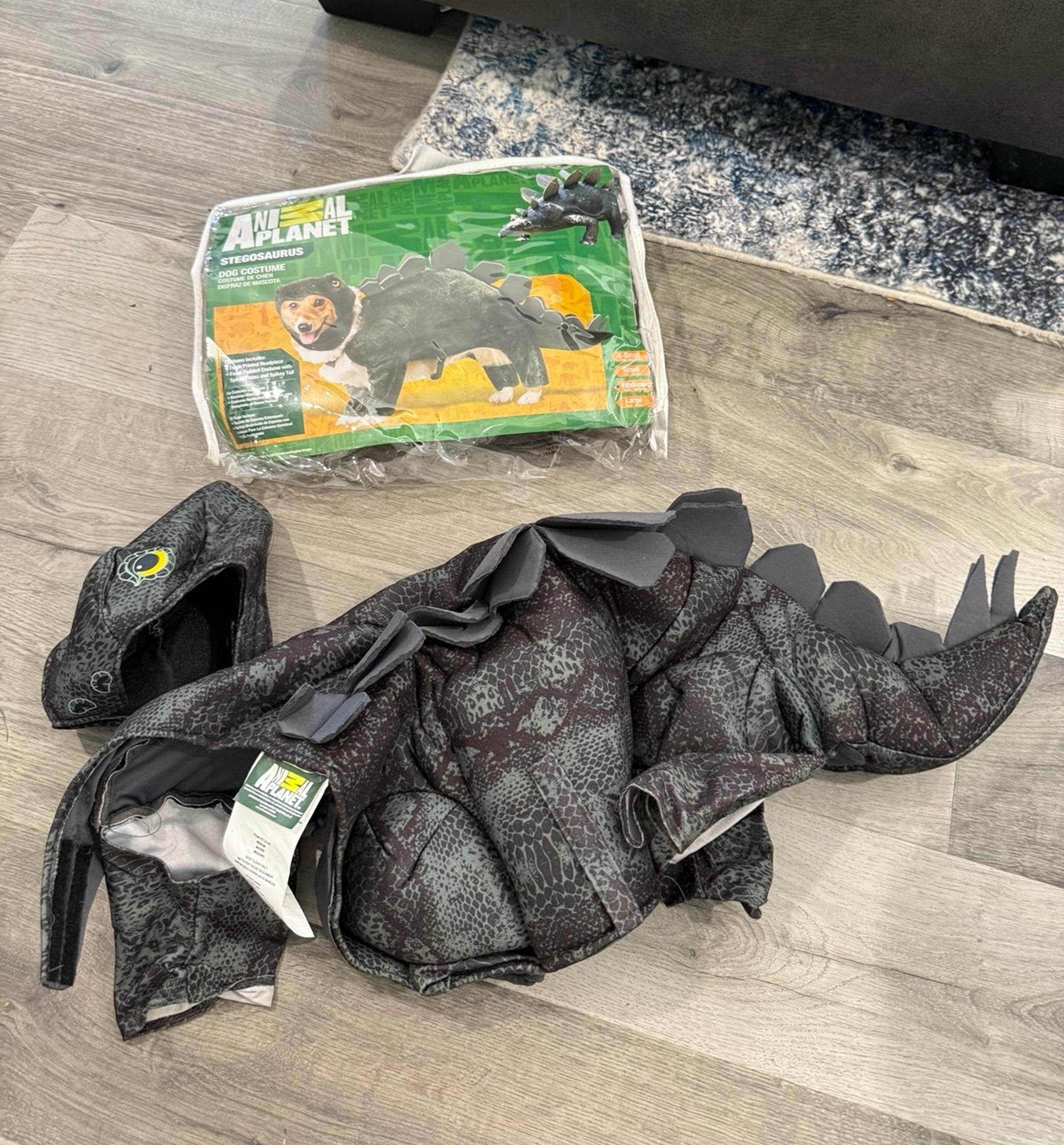 Animal Planet Stegosaurus Dinosaur Dog Costume Sz. M
