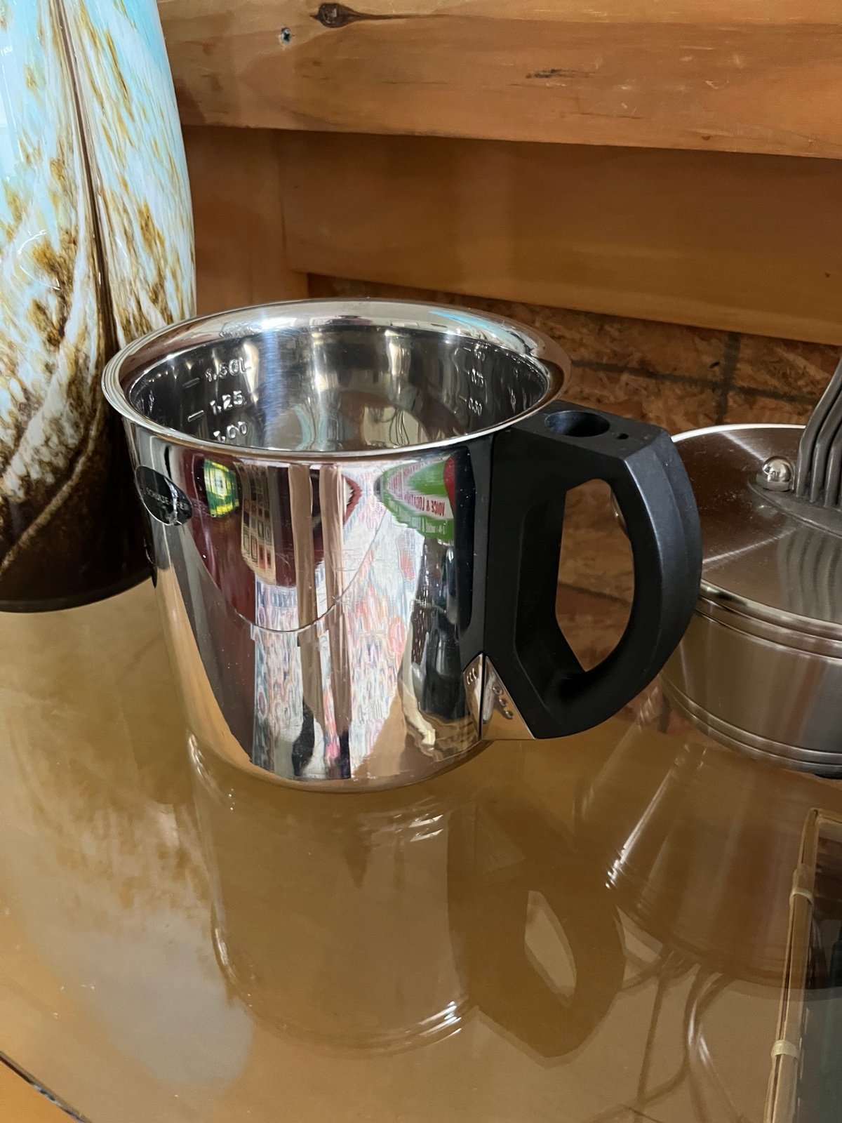 Vintage 1.5 liter stainless steel pitcher/ Firm price