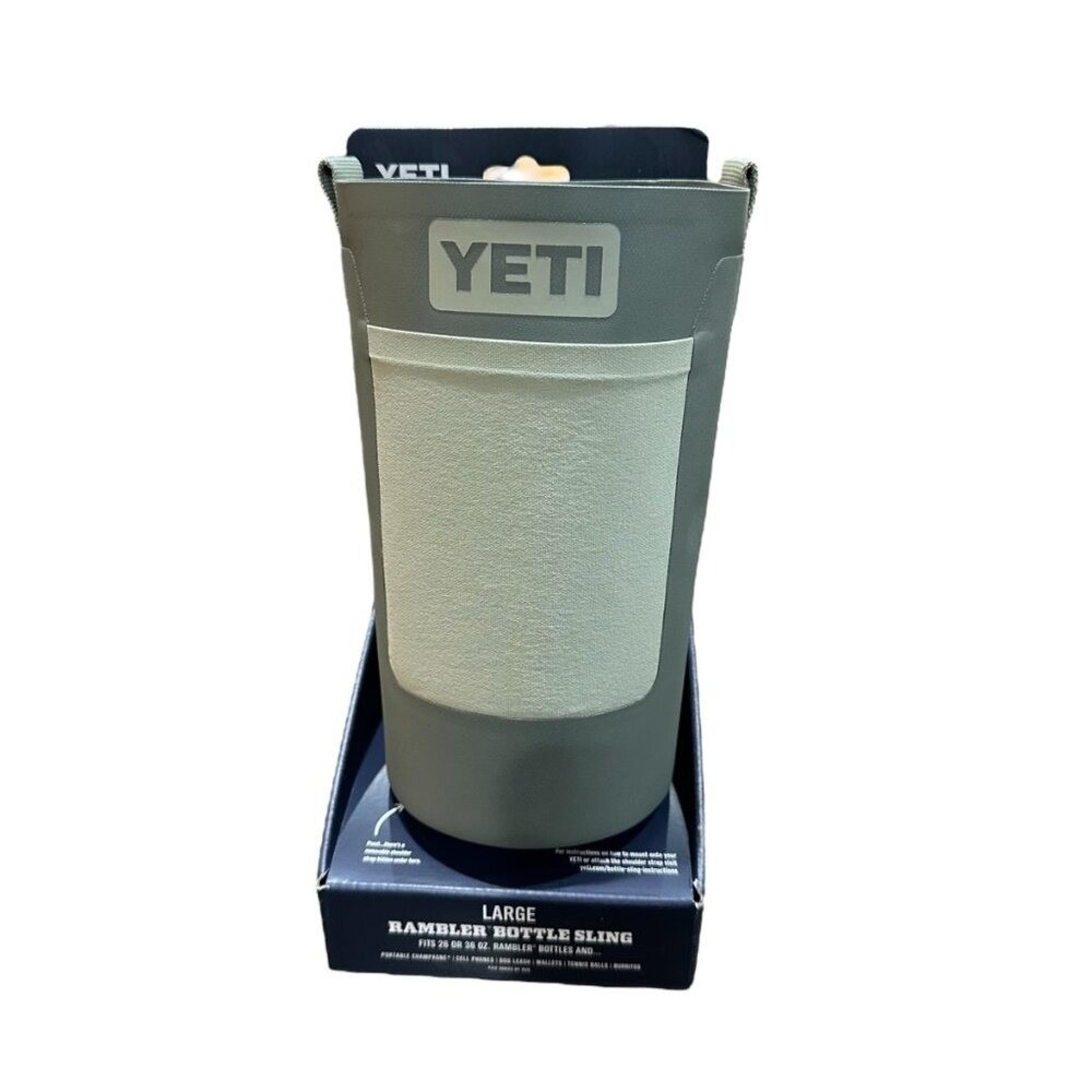 Yeti Large Rambler Bottle Sling Camp Green Water Bottle Camping Hiking Walking