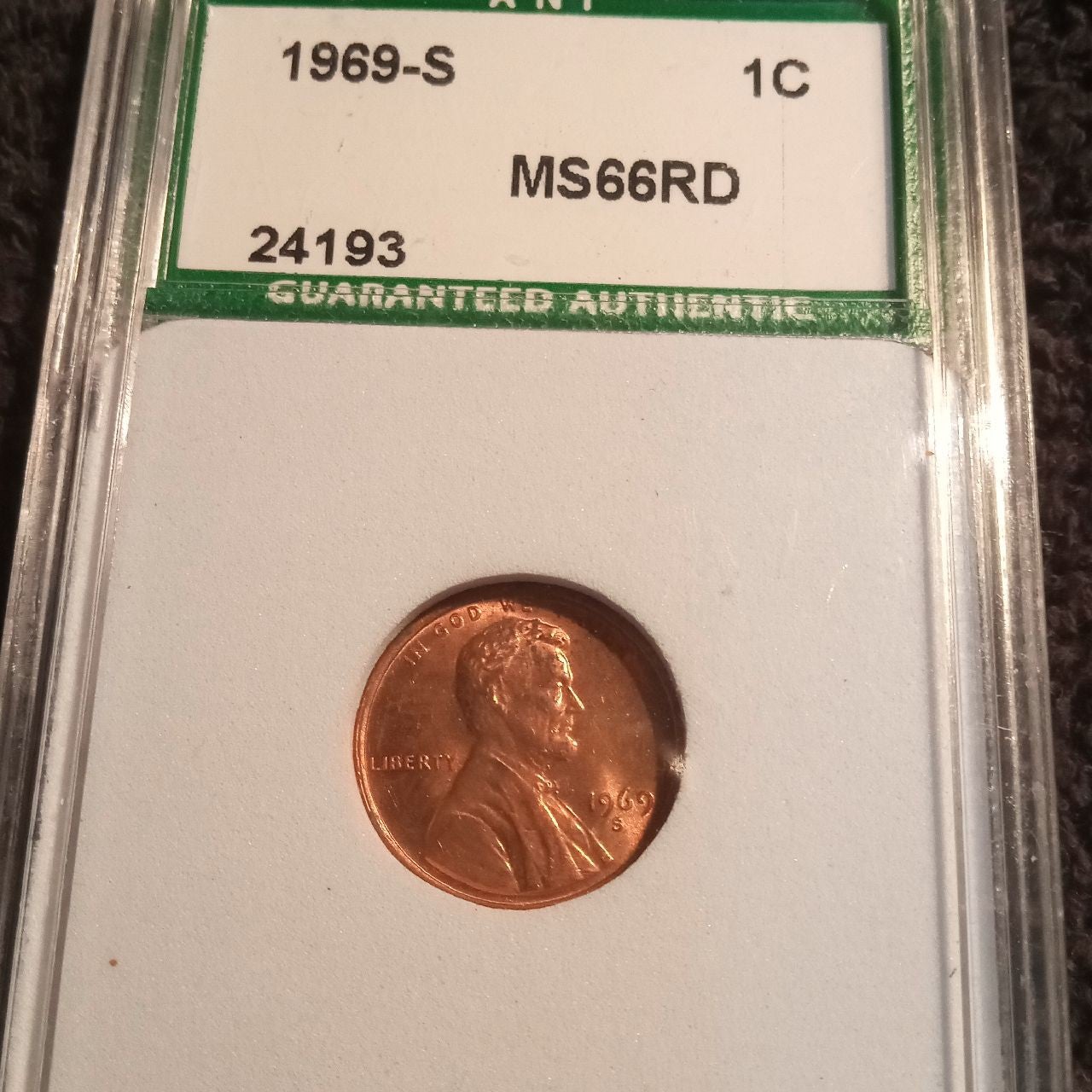 Lincoln Cent Encased