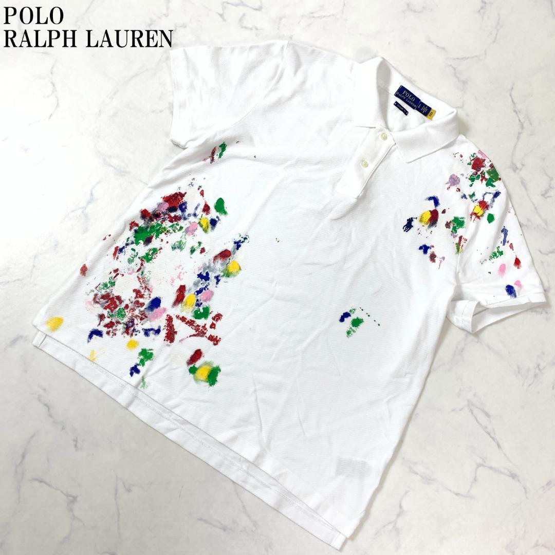 LA6743 Polo Ralph Lauren Cotton Short-Sleeve Polo Shirt White L