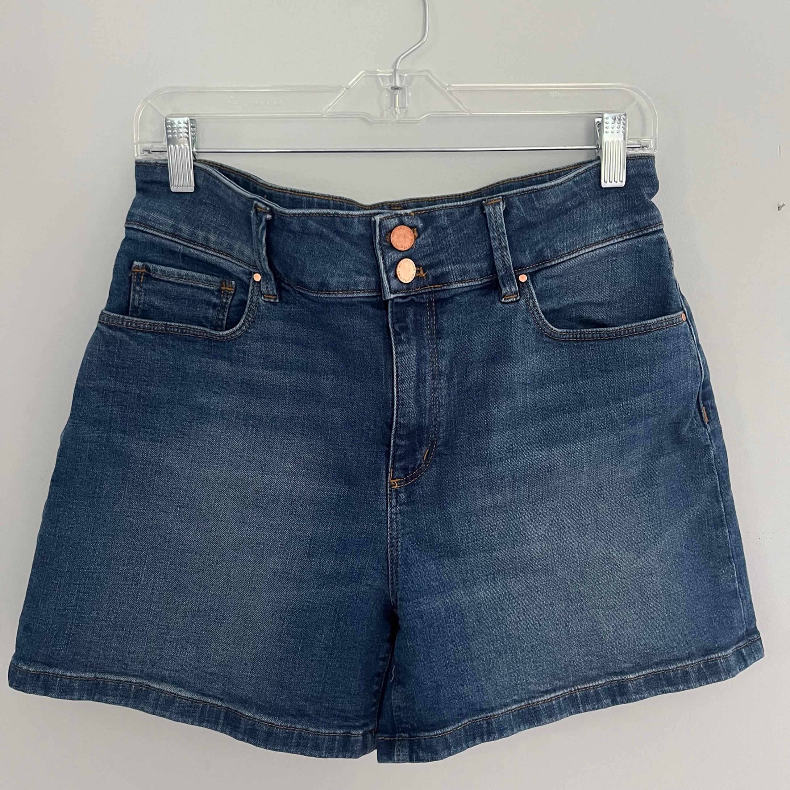 high waist jean shorts