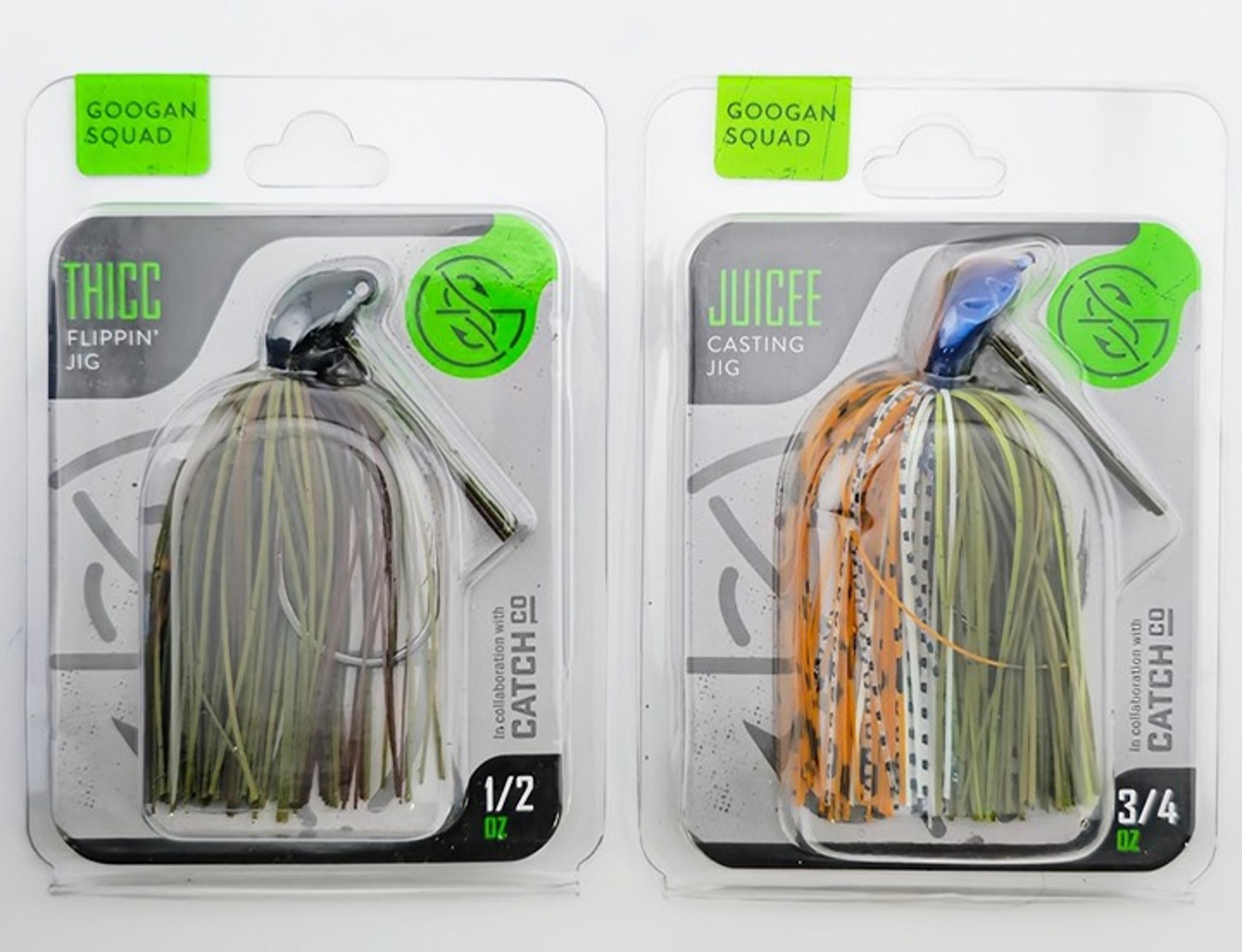 Googan Squad Fishing Jigs - FLIPPIN' & CASTING Combo of 2 Jigs