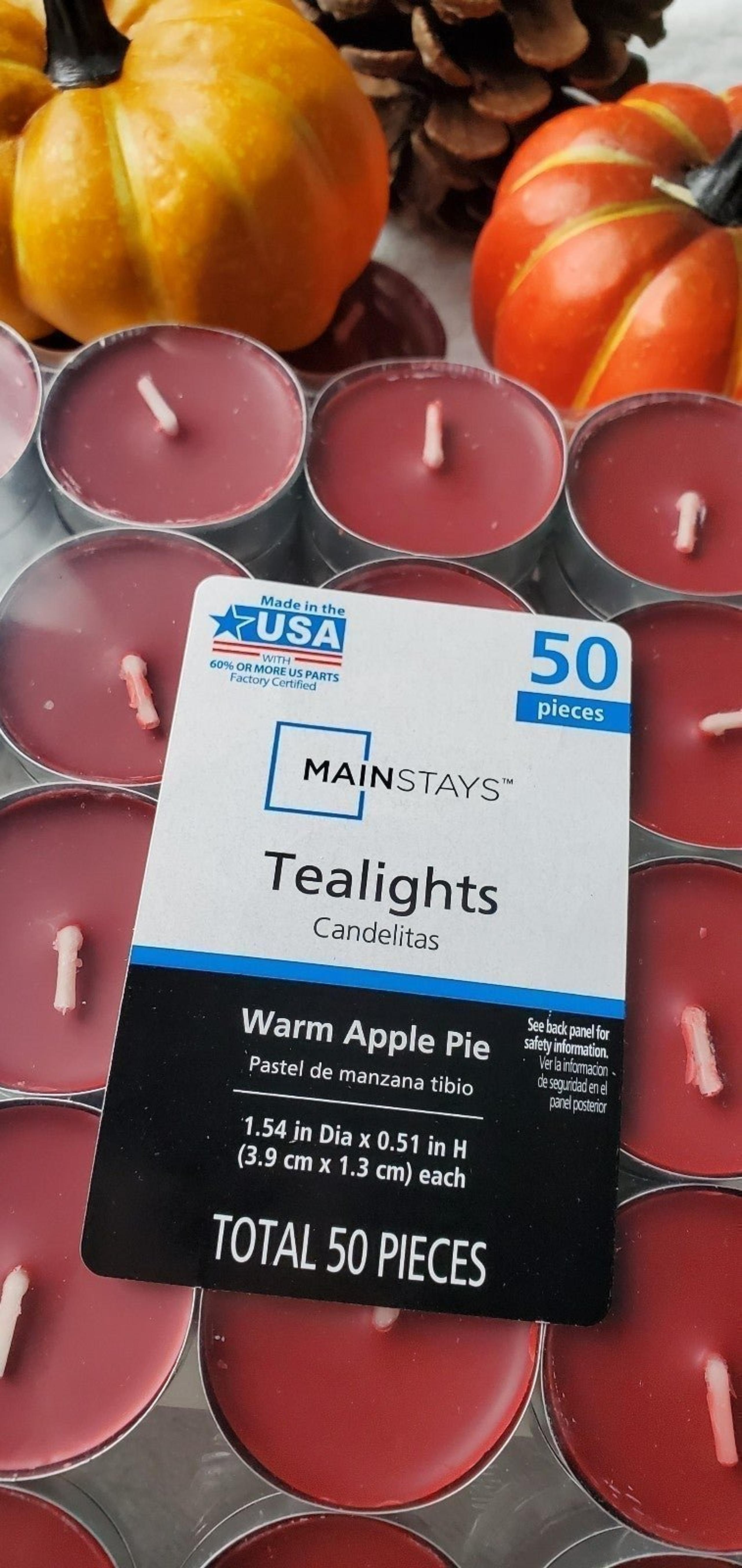 Scented warm apple pie 50 Tealight candles.