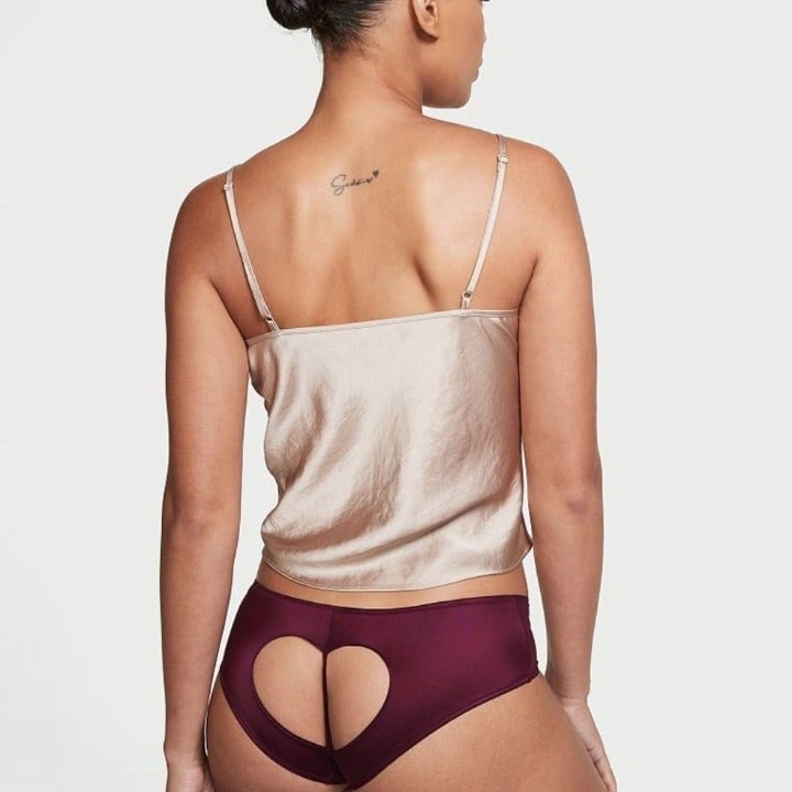 VS Very Sexy Heart Cutout Open Back Cheeky Panty Small