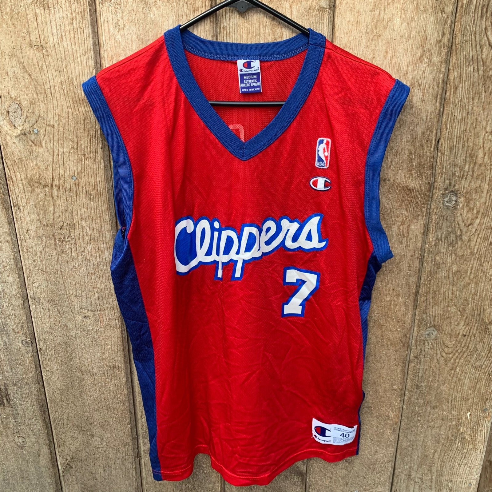 Vintage Champion NBA LA Los Angeles Clippers Lamar Odom Jersey Size 40