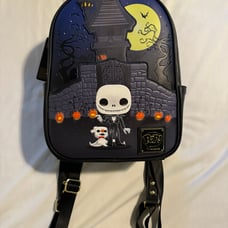 Loungefly Nightmare Before Christmas Jack & Zero Glows in Dark Backpack