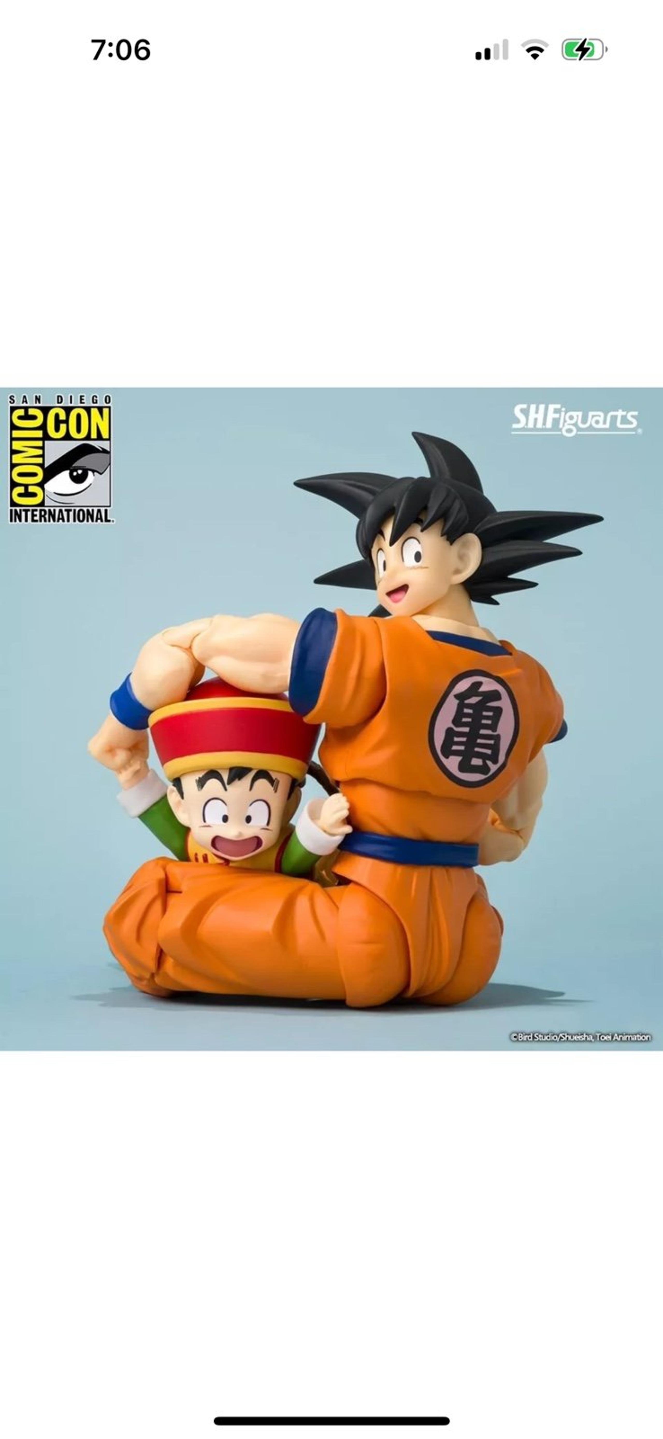 Sh Figuarts Exclusive Goku and Gohan SDCC 2024