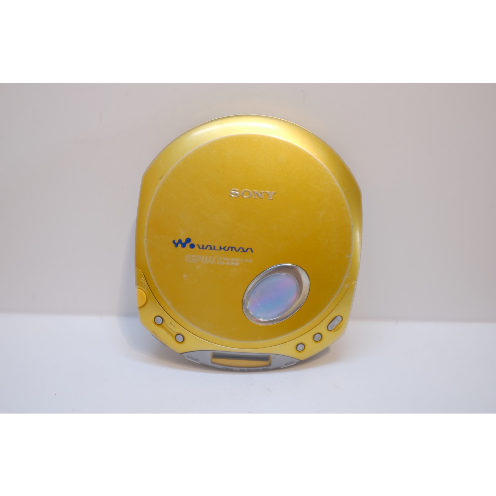 Gold Sony Walkman Portable CD Player ESP Max D-e350 - Tested Works