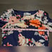 Eliza J Navy Floral Bell Sleeved Shift Dress Size 2