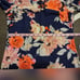 Eliza J Navy Floral Bell Sleeved Shift Dress Size 2