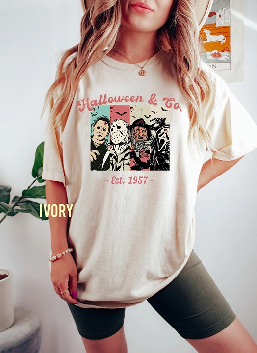 Horror Movie Halloween Comfort Colors Shirt Halloween and Co Est 1957 Shirt Char