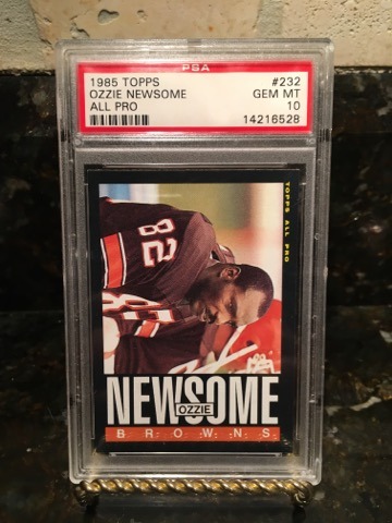 1985 Topps Football Ozzie Newsome Browns PSA 10