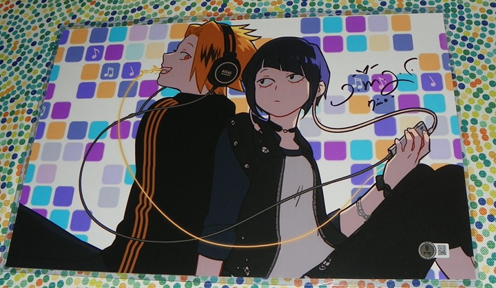 Trina Nishimura Kyoka Jiro My Hero Academia Signed 11x17 Photo Auto BAS Beckett