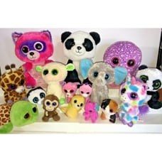 Ty Beanie Boos Octopus Raccoon Panda Lot