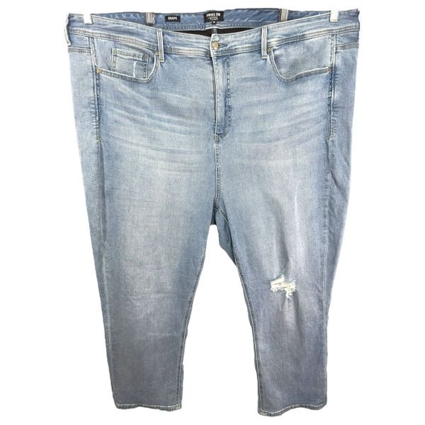 NYDJ Not Your Daughters Jeans Plus Size 28W Jeans Light Wash Cropped Ankle 688