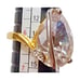Vintage Estate Edco Pear Brilliant Cut CZ Zirconia Gold Tone Prong Ring 6