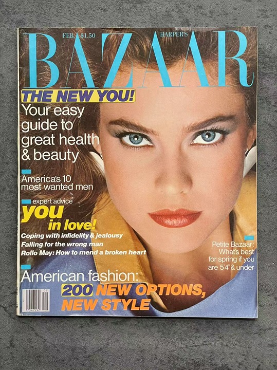 HARPER'S BAZAAR 1982 Andy GIBB Susan LUCCI A Hopkins IMAN E Voorhees Robert Hays