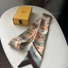 Fendi Light Blue Silk Wrappy