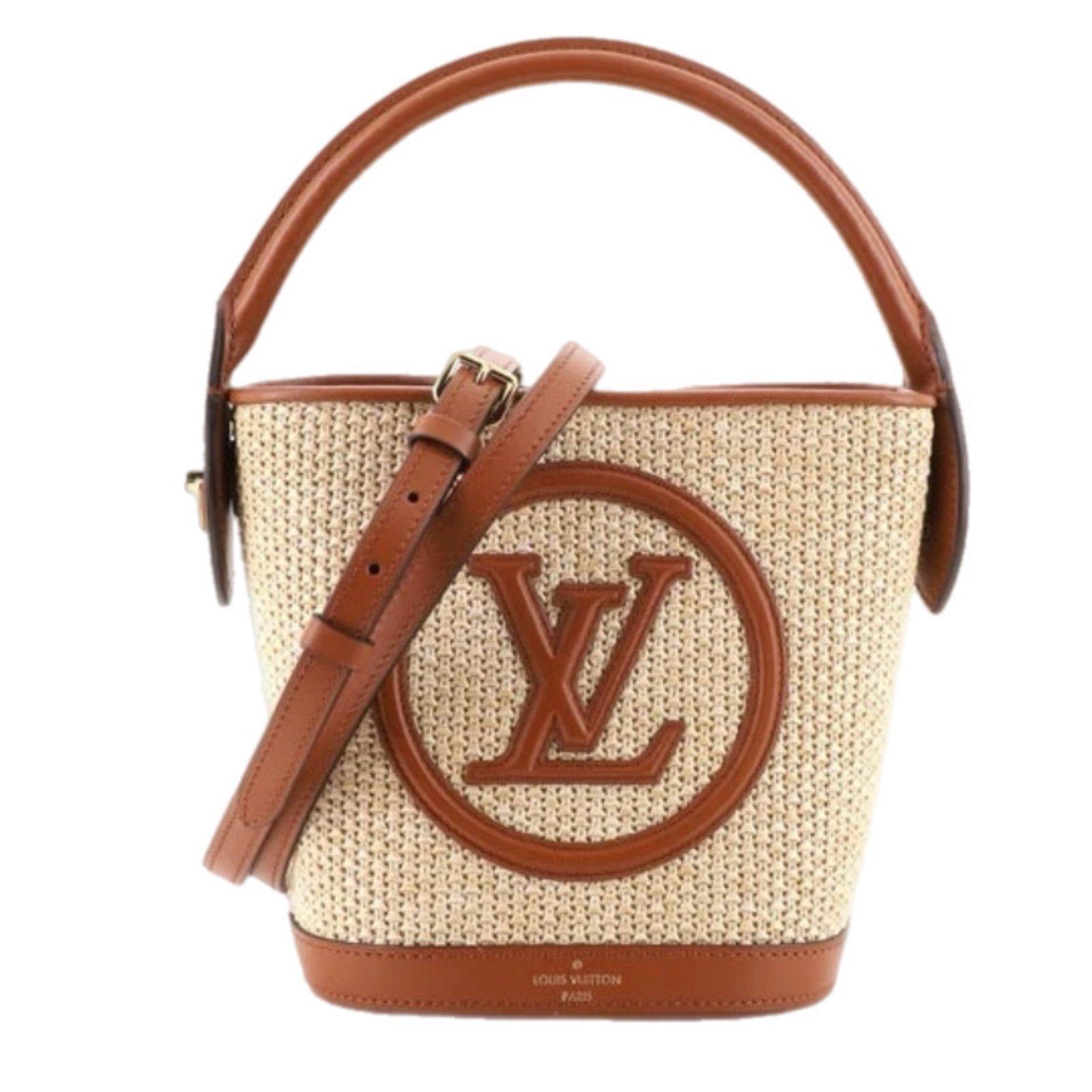 Louis Vuitton Petit raffia bucket