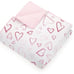 Girls Full/Queen hearts Reversible Kids' Quilt Set Pink -NEW