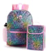 Colorful Cheetah Print Backpack Set