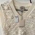 Industry White 3D Floral Crochet Knit Modern Sleeveless Sweater Vest M