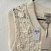 Industry White 3D Floral Crochet Knit Modern Sleeveless Sweater Vest M