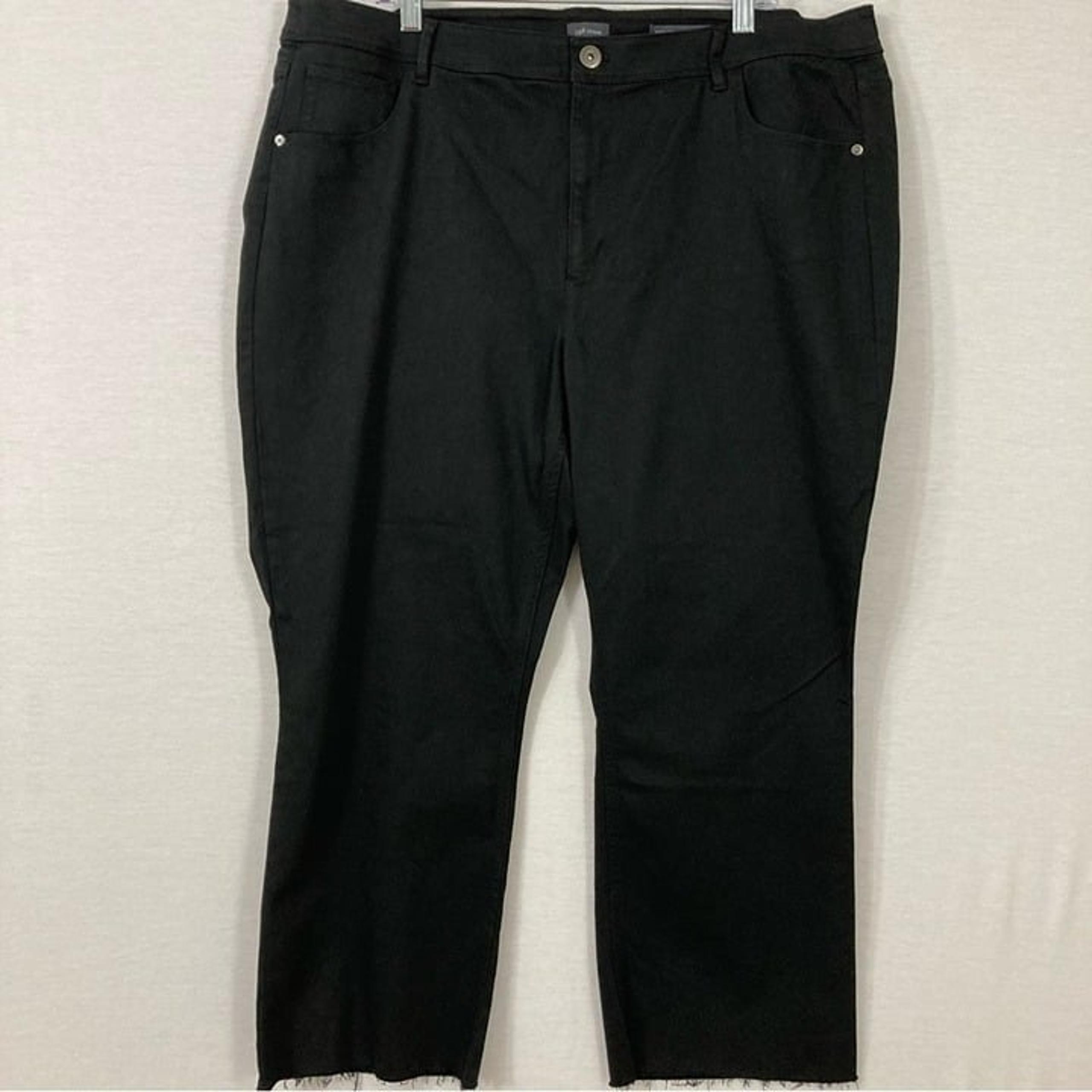 New J. Jill Black Kick Flare Ankle Jeans size 22W