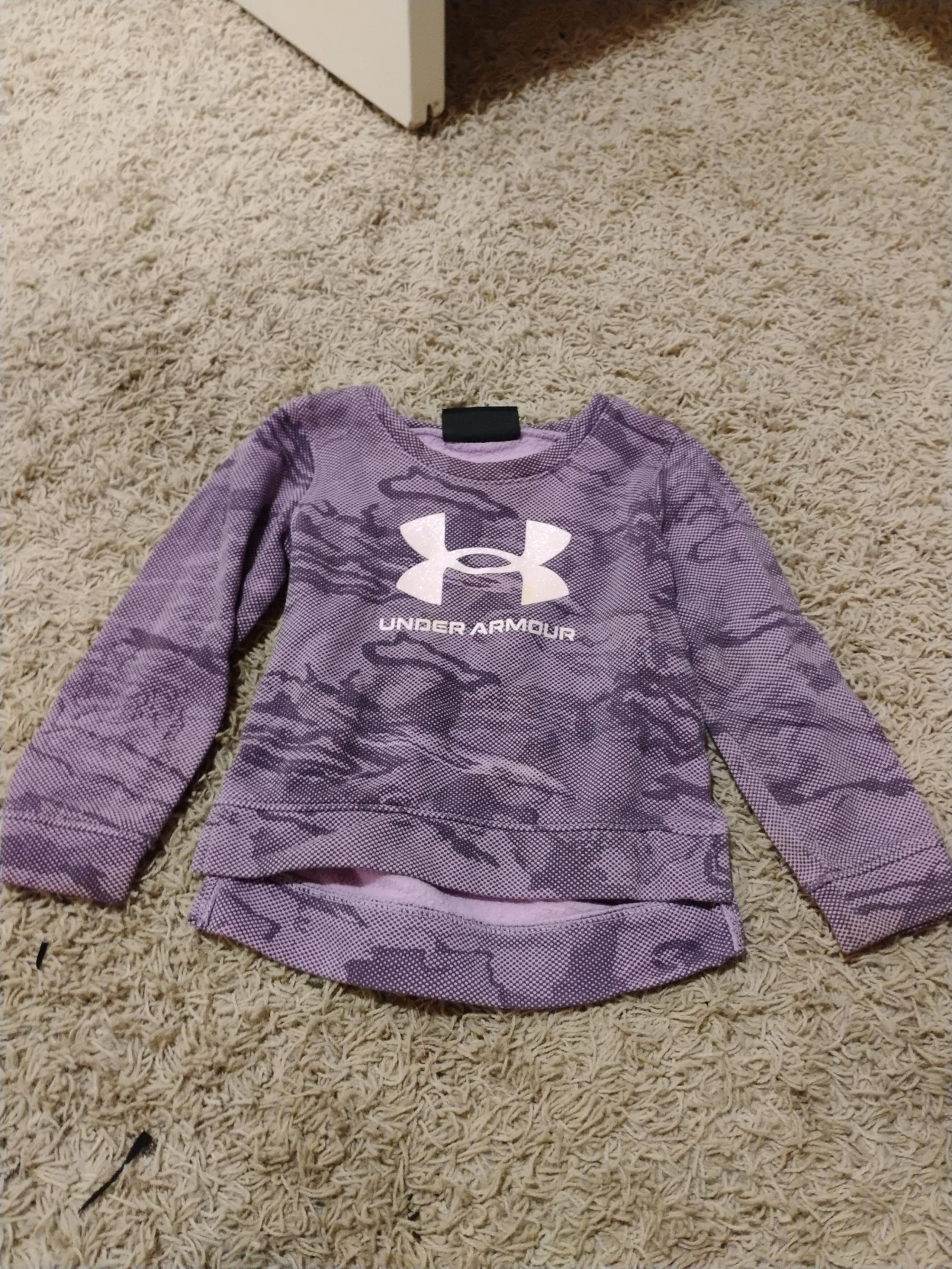 Under armor girls sweatshirt long sleeve purple size 24 months
