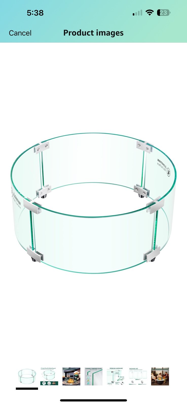NEW Fire Pit Wind Guard