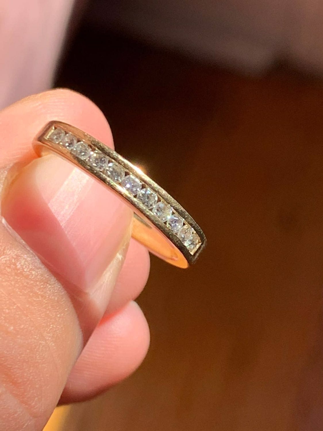 14k gold Diamond Band Ring