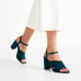 ZARA CROSSOVER SUEDE LEATHER SANDAL HEELS ANKLE STRAP BRAND NEW WITH TAGS US 10