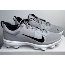 New Nike Force Trout 9 Pro MCS Baseball Cleats Gray White FB2908 002 Men's 14