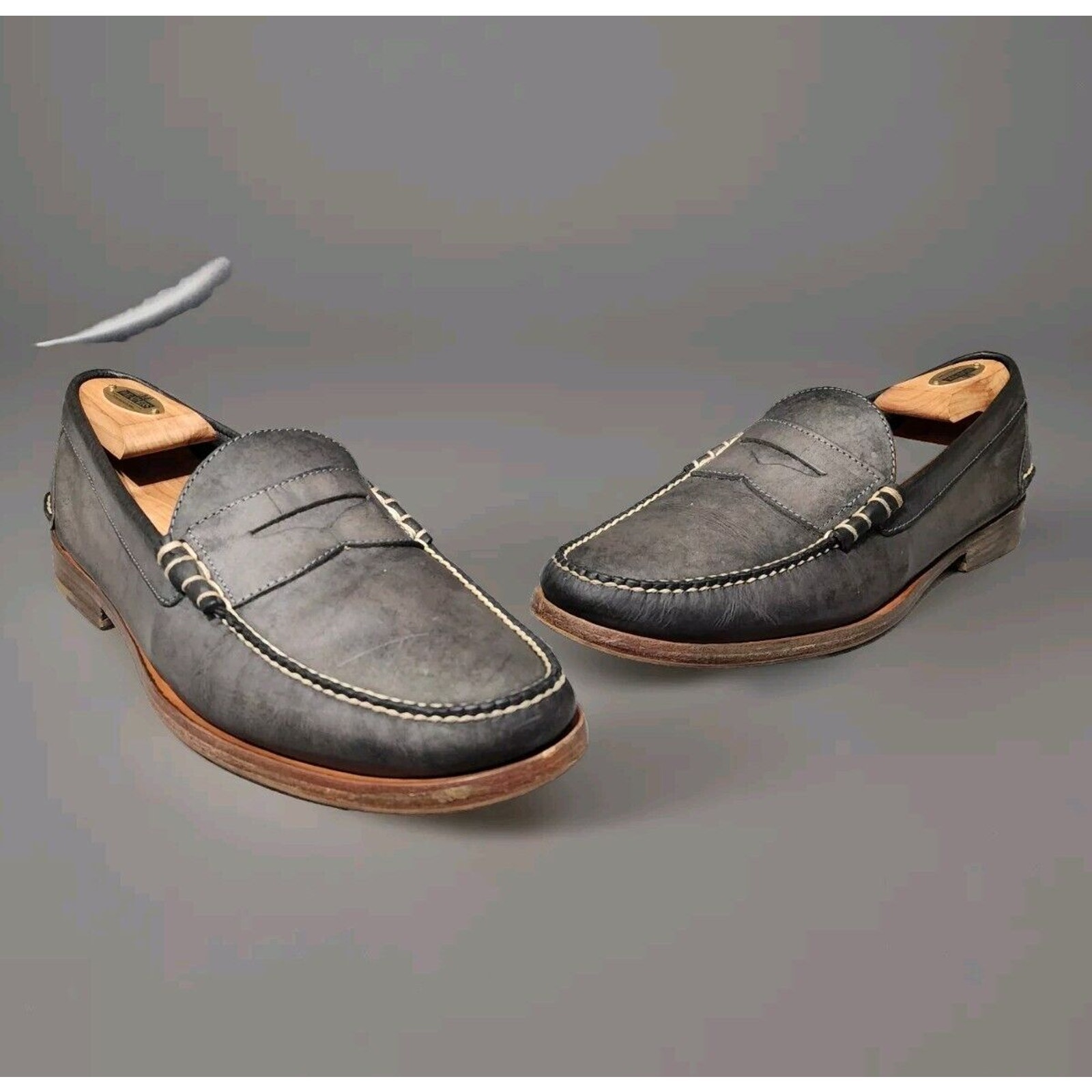Alan Payne Fatto A Mano Handmade Imported Leather Loafers Mens 9.5 M